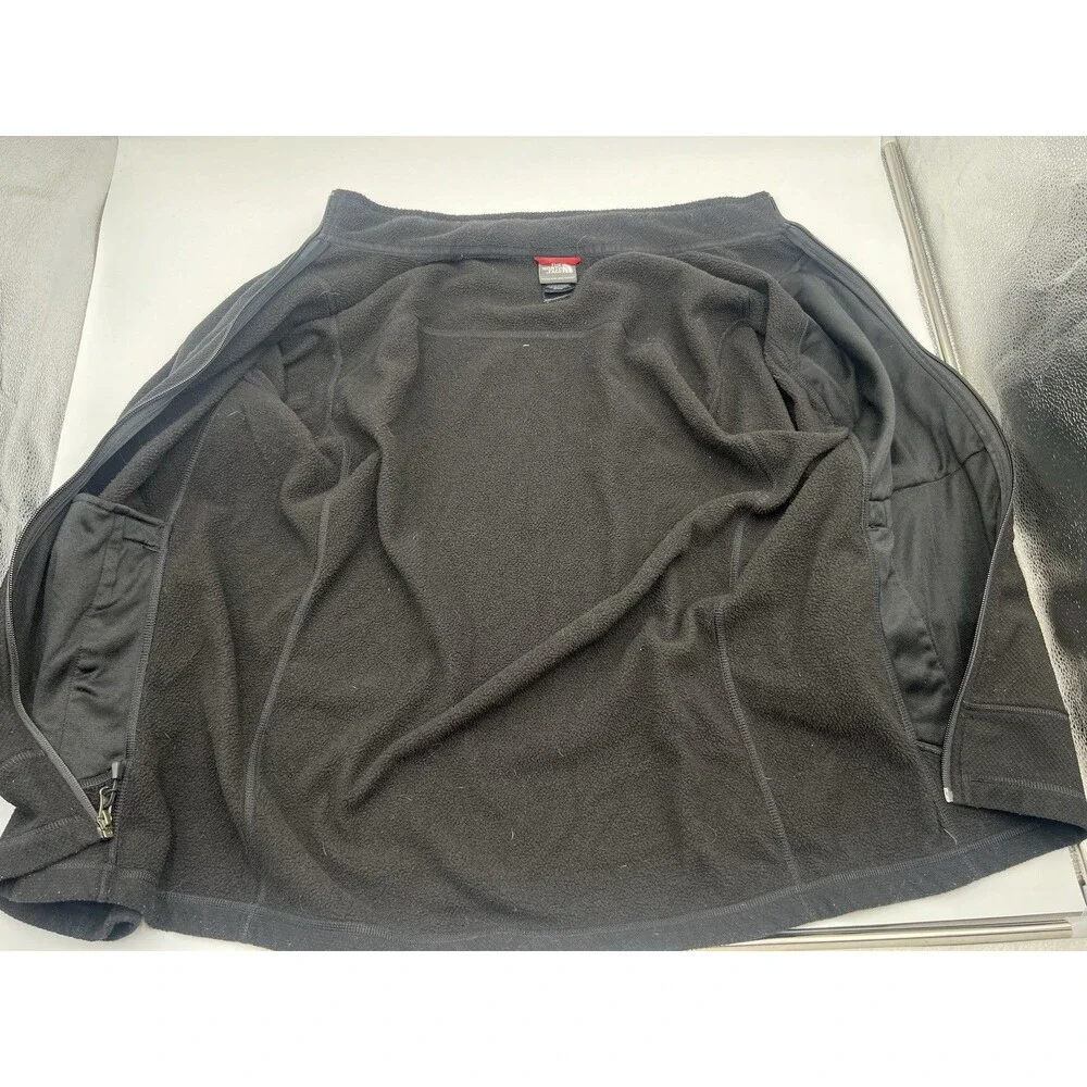 The North Face Men's Full-Zip Fleece Jacket Black Size Large Outdoor Layer